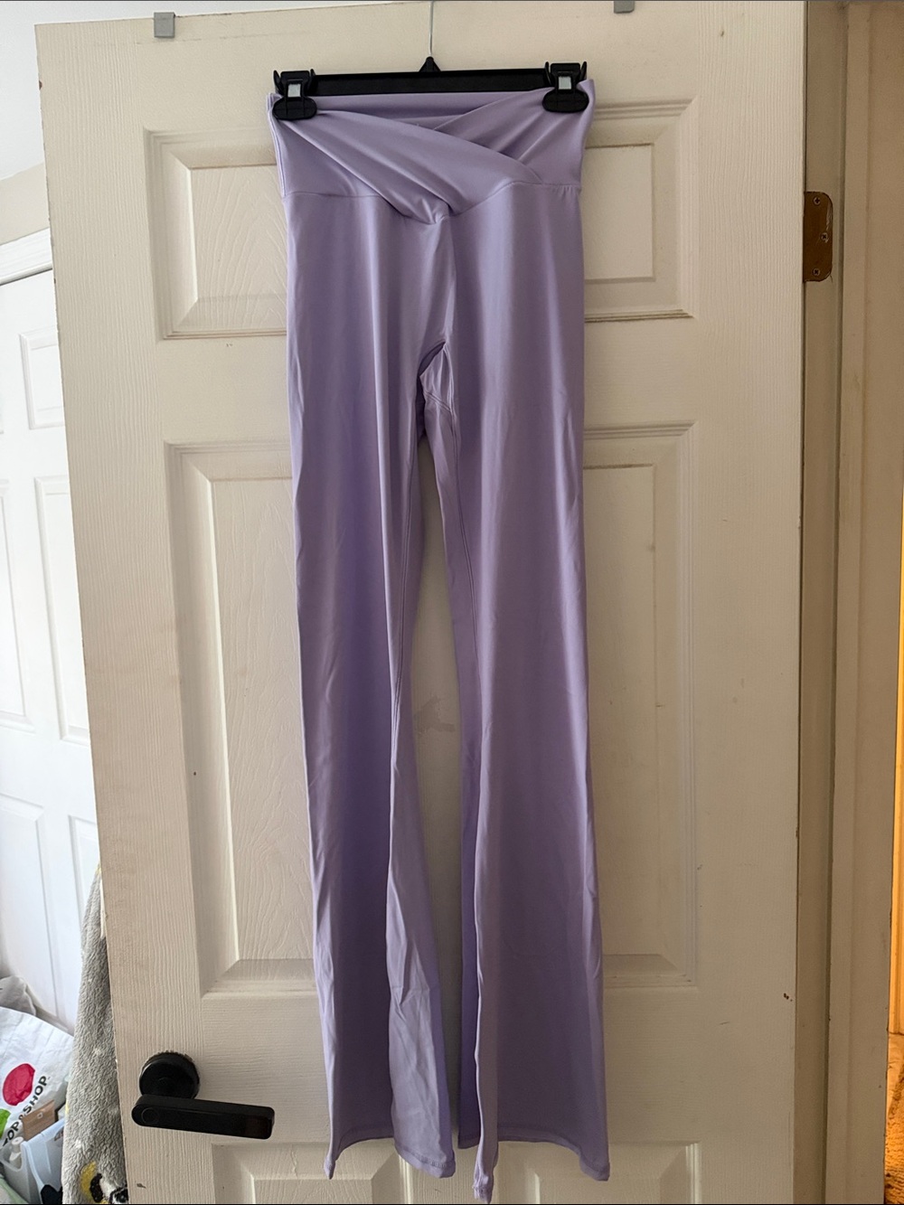 Amazon Lilac Fold-Over Waist Yoga Pants